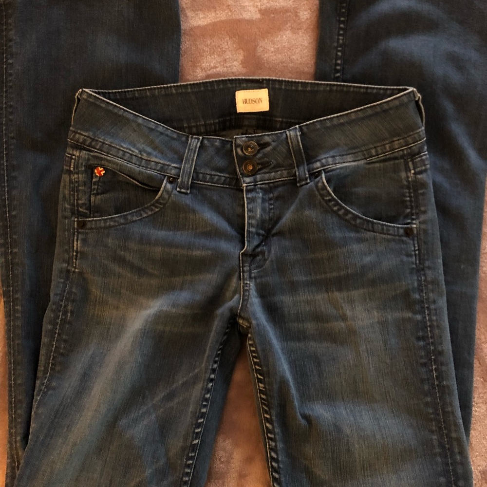 Hudson Flare Button Jeans Size 28
